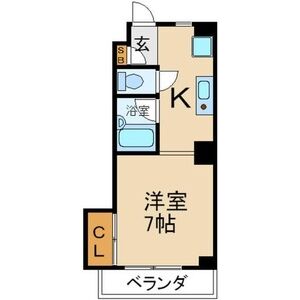 1K 間取り図