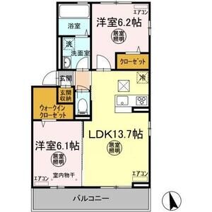 2LDK 間取り図