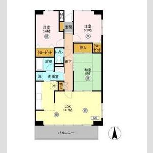 3LDK 間取り図