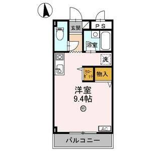 ワンルーム 間取り図