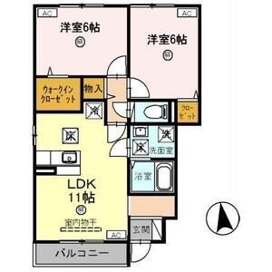 2LDK 間取り図