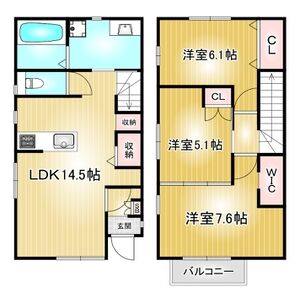 3LDK 間取り図