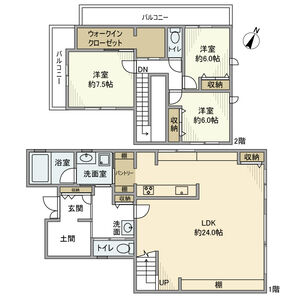 3LDK 間取り図