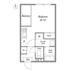 ワンルーム 間取り図
