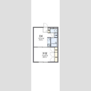 1DK 間取り図