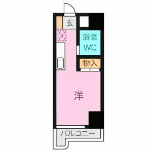 ワンルーム 間取り図