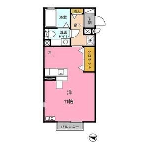 ワンルーム 間取り図