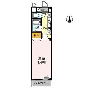1K 間取り図