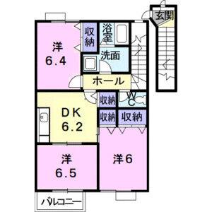 3DK 間取り図
