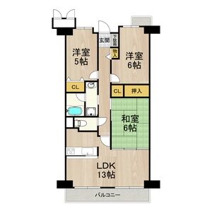 3LDK 間取り図