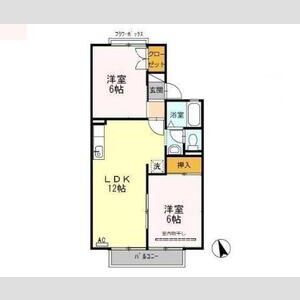 2LDK 間取り図