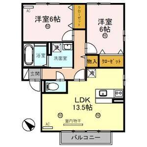2LDK 間取り図