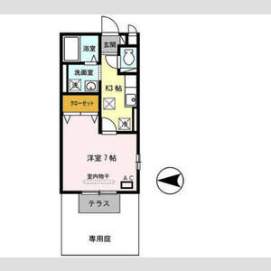 1K 間取り図