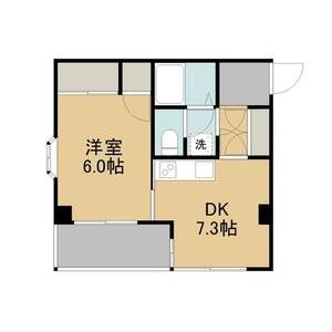 1DK 間取り図