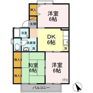3DK 間取り図