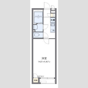 1K 間取り図