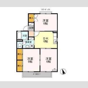 3DK 間取り図