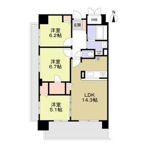 3LDK 間取り図