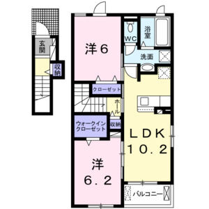 2LDK 間取り図