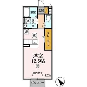 ワンルーム 間取り図