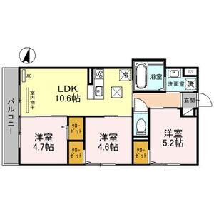 3LDK 間取り図