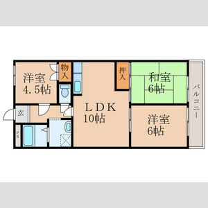 3LDK 間取り図