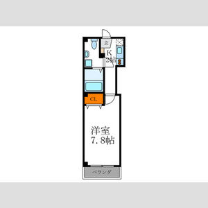 1K 間取り図