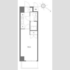 1K 間取り図