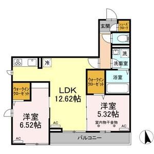 2LDK 間取り図