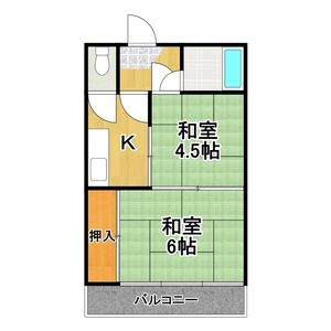 2K 間取り図