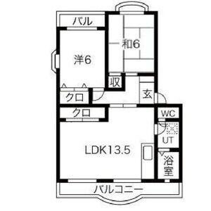 3DK 間取り図
