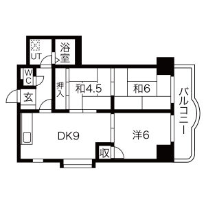 3DK 間取り図