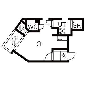 ワンルーム 間取り図