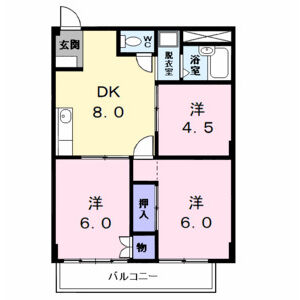 3DK 間取り図