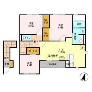 3LDK 間取り図