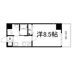 1K 間取り図