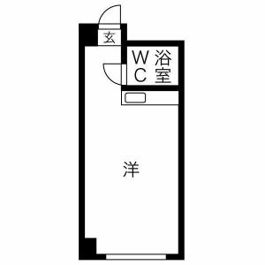 ワンルーム 間取り図