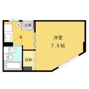 1K 間取り図