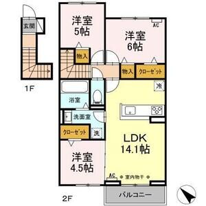 3LDK 間取り図