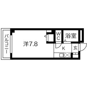 ワンルーム 間取り図