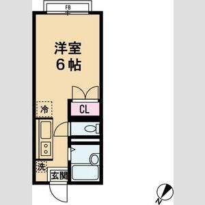 ワンルーム 間取り図