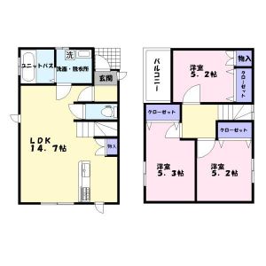 3LDK 間取り図