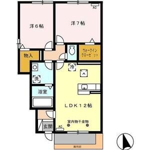 2LDK 間取り図