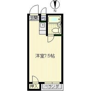 ワンルーム 間取り図