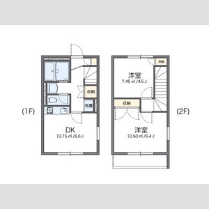 2DK 間取り図