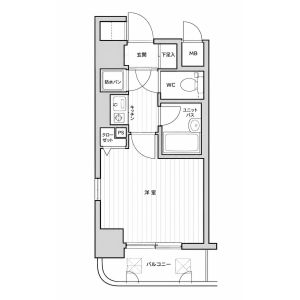 1K 間取り図