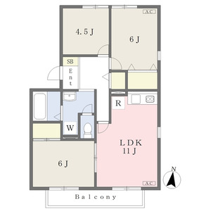 3LDK 間取り図