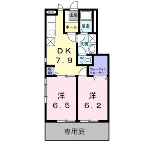 2DK 間取り図