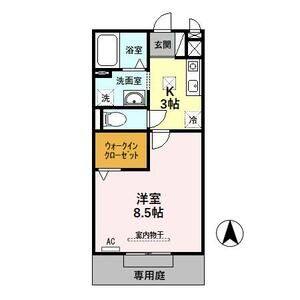1K 間取り図