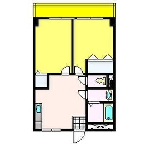 2DK 間取り図